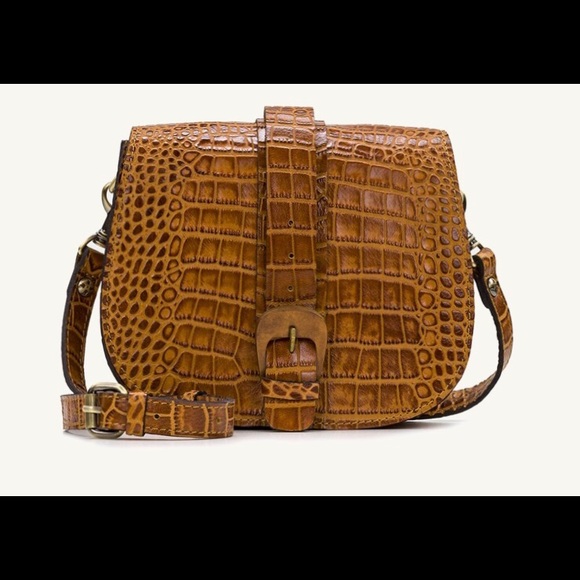 Salerno Saddle Bag, Vintage Leather Croc, NWT - Picture 1 of 8